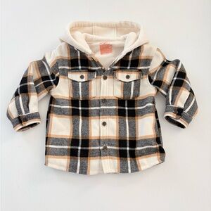 LIKE NEW Cat & Jack Flannel Fleece Button Jacket